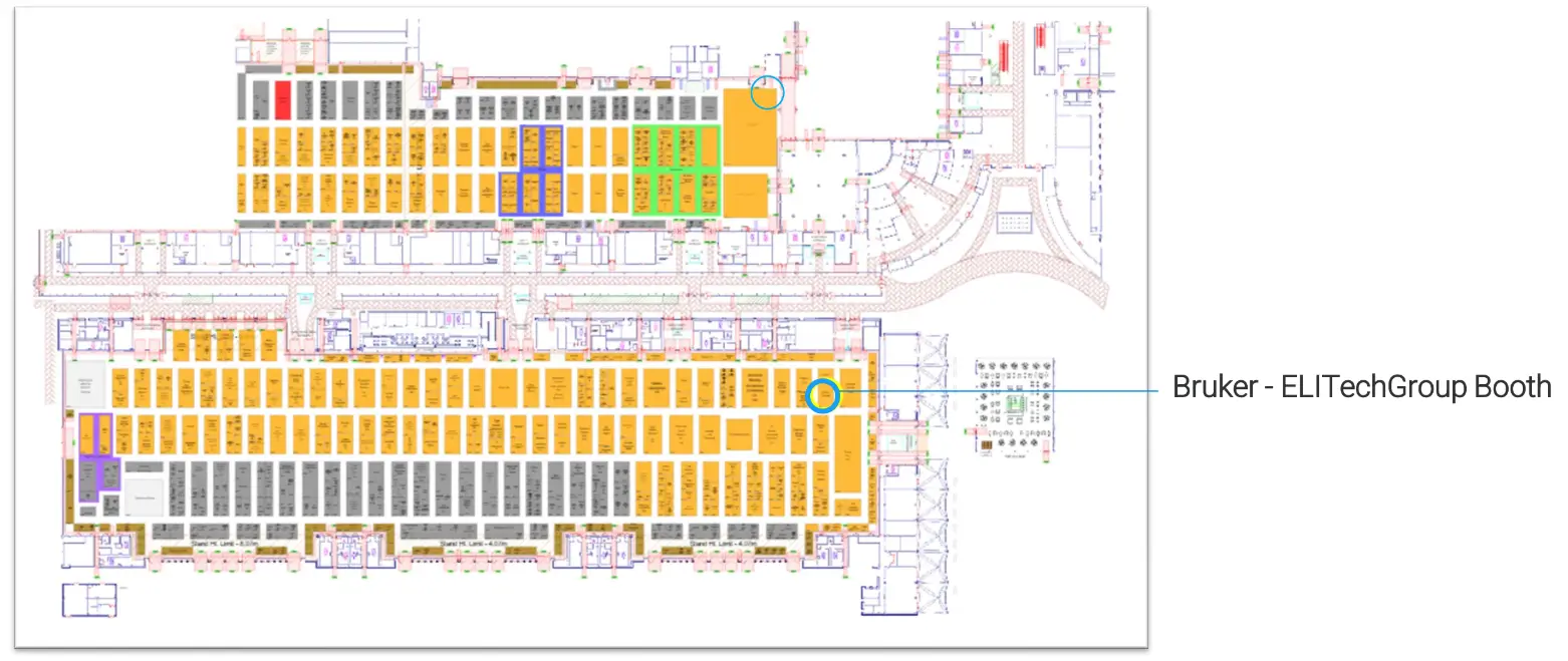 Map: Find Bruker Biomedical Systems at WHX Labs Dubai, World Trade Center, Booth S3.B19