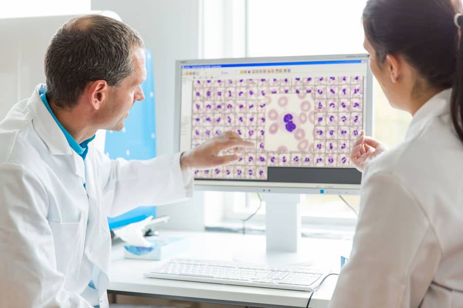 Cellavision Digital Analyzer and the peripheral blood application working together